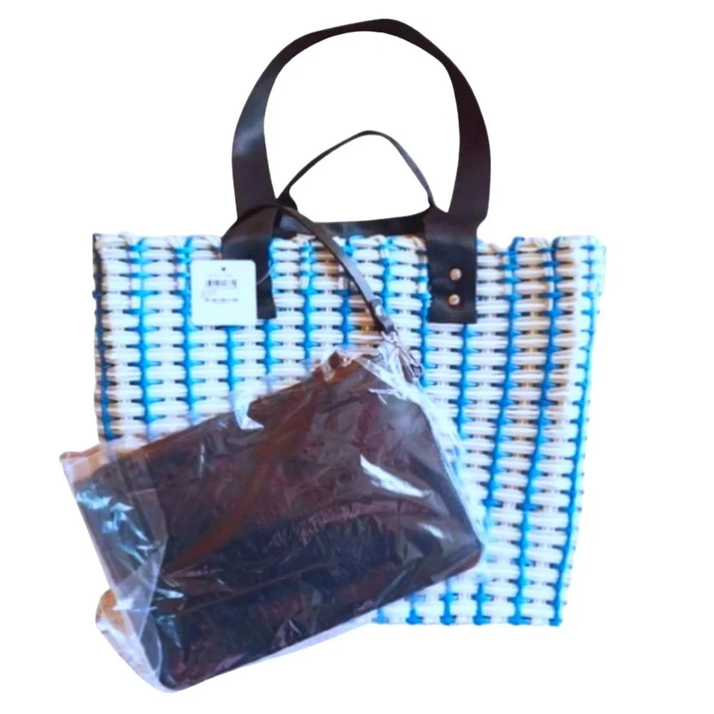 NWT Nordstrom STURDY Tote XLARGE Shopper & Pouch VIRTUALLY INDESTRUCTIBLE Roomy - Picture 8 of 9